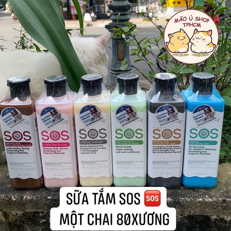 [CHÍNH HÃNG] Sữa Tắm SOS dành cho Chó Và Mèo (530ml)