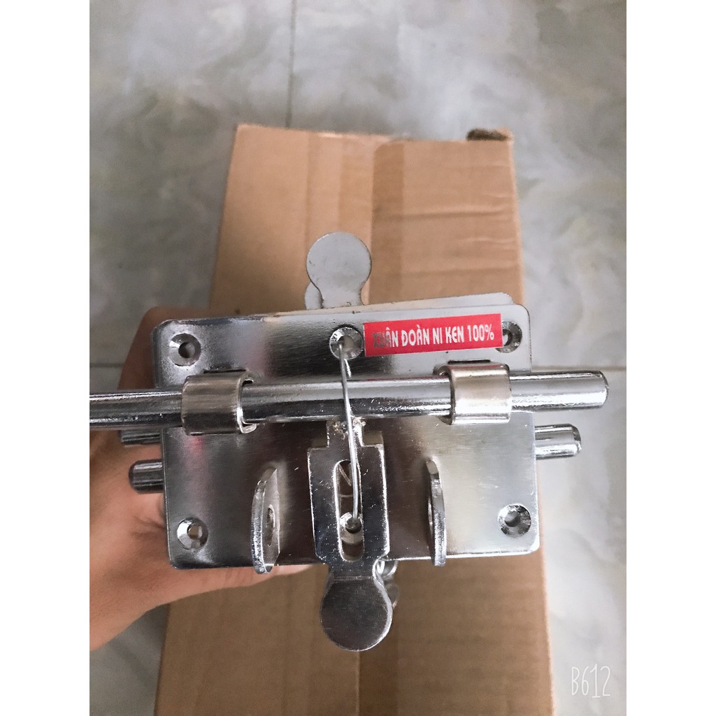 Chốt vuông cửa NIKEN chống rỉ 2 cỡ bé - to