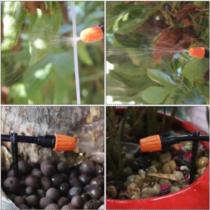 Combo bộ tưới cây tự động gồm 20 đầu tưới phun sương, 20m dây dẫn nước, 1 đồng hộ đặt thời gian tưới tự động và phụ kiện