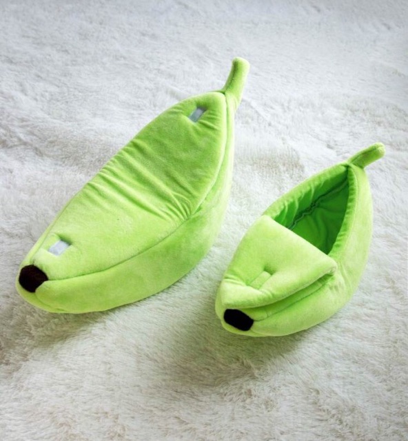Ổ cho chó,mèo,guinepig hình chuối có nắp - Nhà cho thú cưng