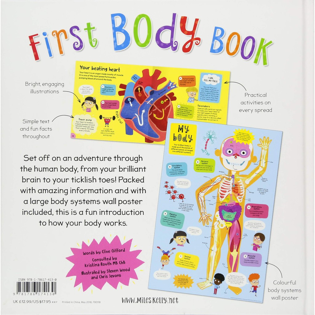 Sách Ngoại Văn - First Body Book - Miles Kelly | BigBuy360 - bigbuy360.vn