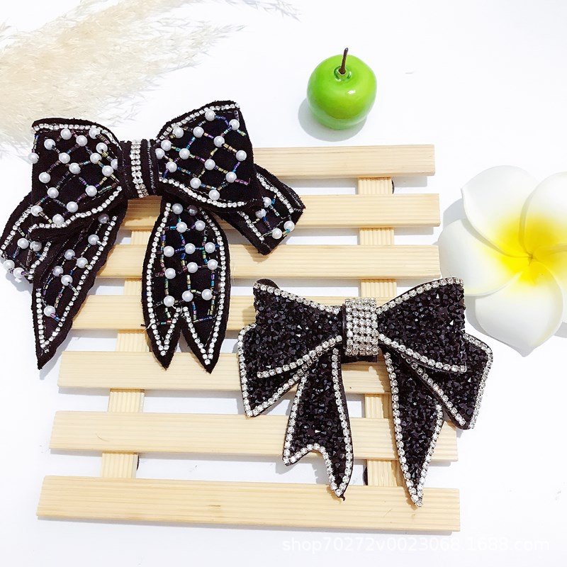 Kẹp Tóc Hình Nơ Đính Ngọc Trai Xinh Xắn Thời Trang Cao Cấp