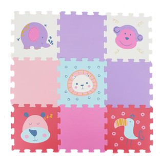 Combo 9 hoặc 10 tấm Thảm Xốp Ghép Hình Pamama Cho Bé kích thước 32x32cm màu pastel