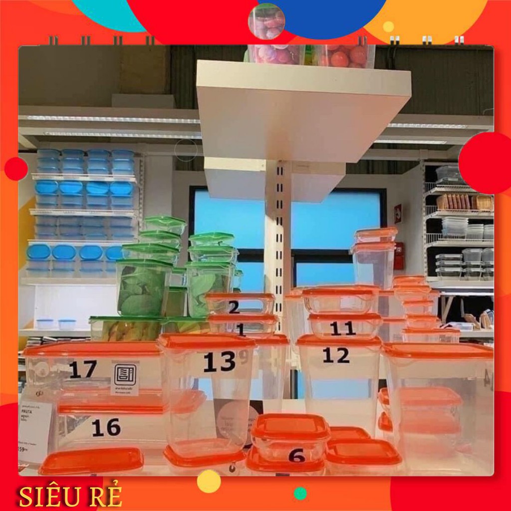 Set hộp nhựa Ikea 17 món Thụy Điển