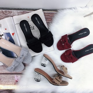 Guốc quai ngang 5cm , gót mika hàng công ty