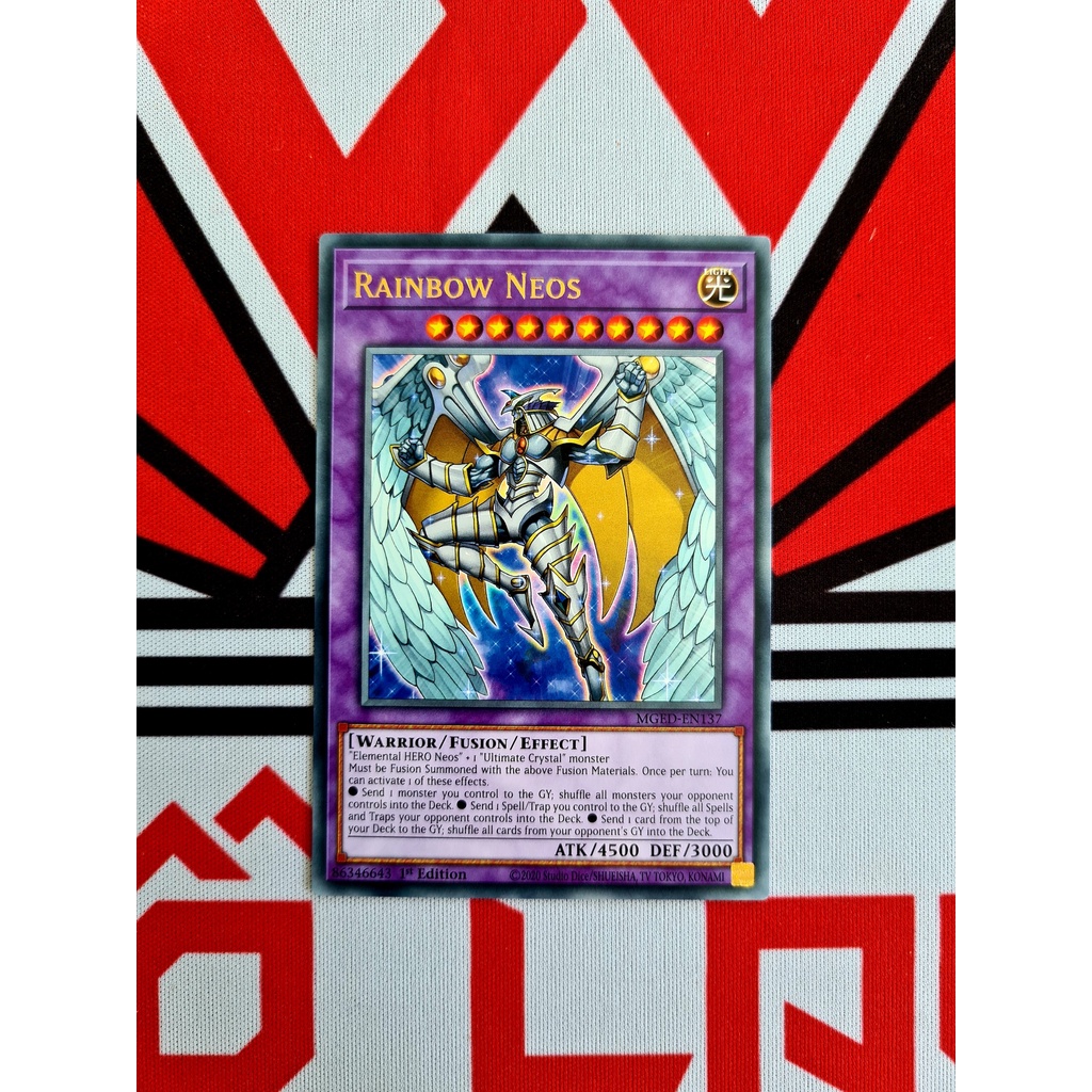 Thẻ Bài Mint90 Yugioh Monster Rainbow Neos - MGED-EN137 - Rare
