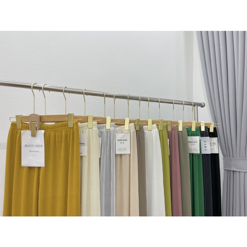 QUẦN XUÔNG DẬP LY TĂM NHIỀU MÀU FROM DÀI CHẤT MÁT MS13726 (B1-0)