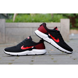 Giày Sneaker nam cao cấp mới - đỏ đen