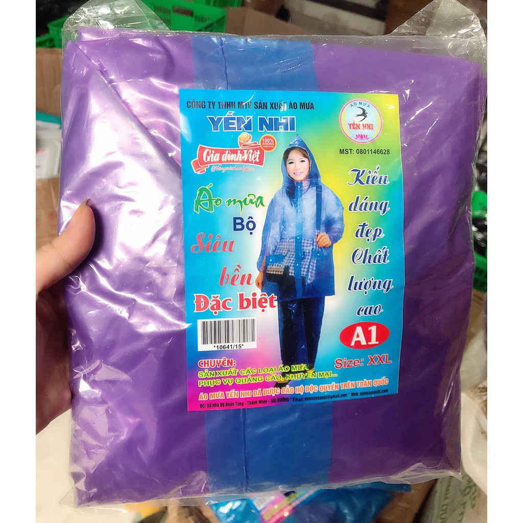 [Giá sỉ] Áo Mưa Bộ Nilon Phương tiện Da Cá Loại Siêu Bền Đặc Biệt