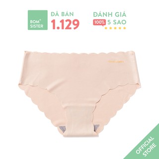 Quần lót su đúc cắt viền màu trơn lưng vừa BOM SISTER Q1004