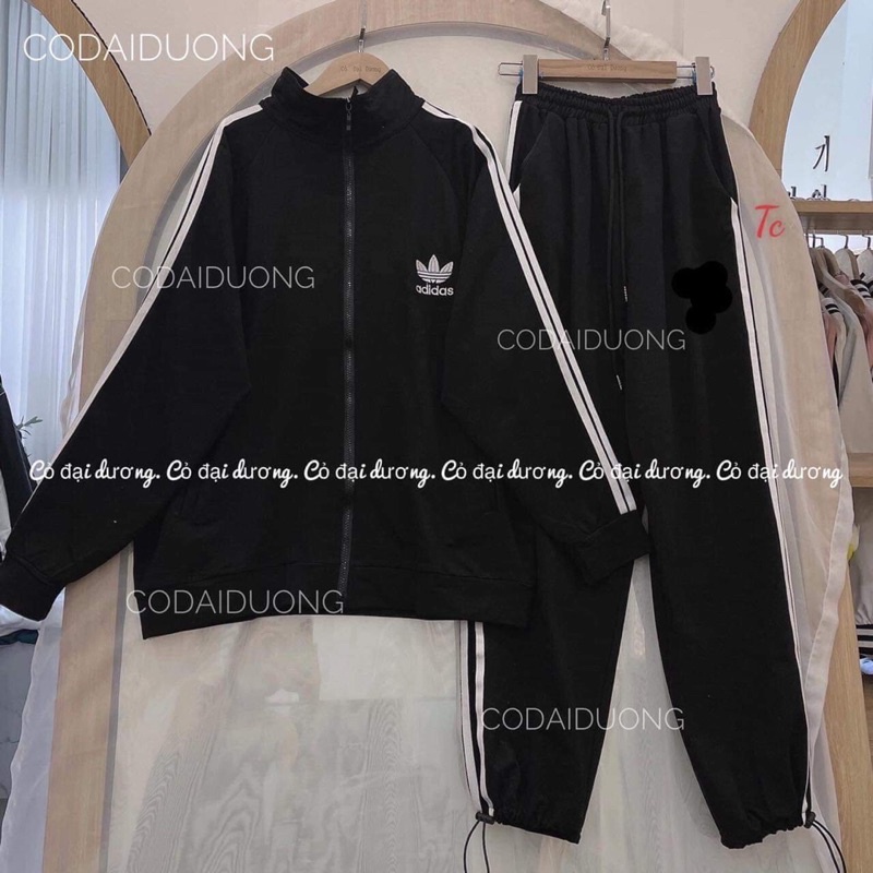 [ Rẻ vô địch ] Áo khoác nỉ form rộng tay bồng ba sọc - Da.s 01