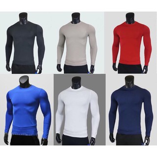 Áo giữ nhiệt nam - Áo dài tay thể thao tập gym nam - 4 chiều - co giãn - mềm mịn - khoe body - 6 màu trơn