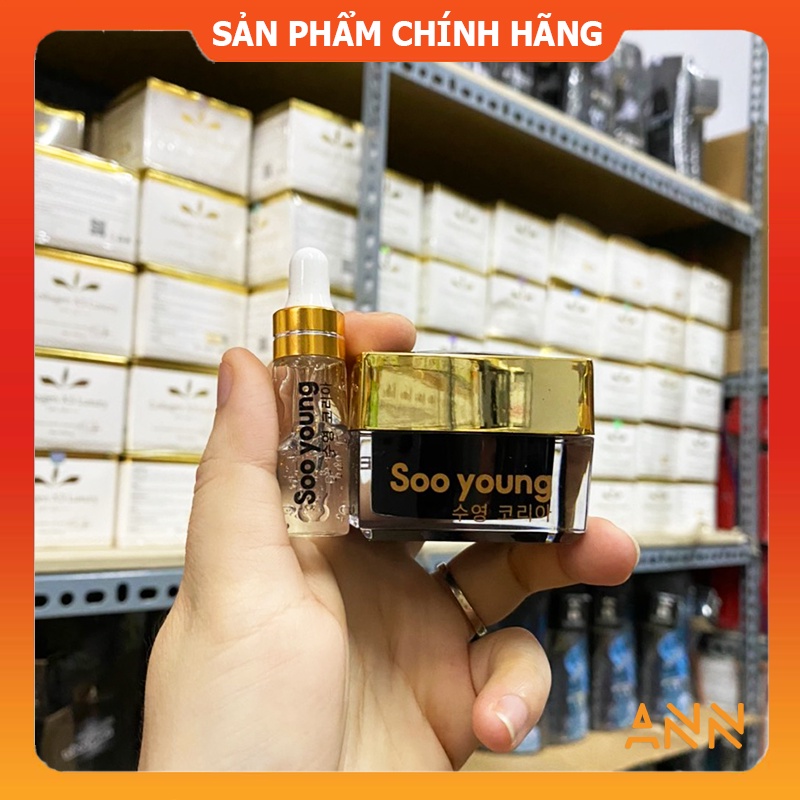 [Chín hãng] Combo kem face và serum mụn Soo Young