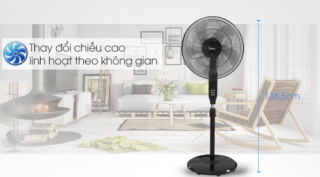 [Chính Hãng] Quạt Cây Đứng Midea FS40-15QR Có Điều Khiển