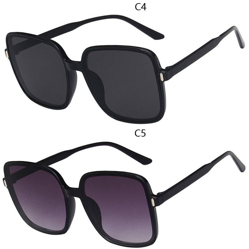 Kính mát gọng vuông màu gradient thời trang cho nam và nữ