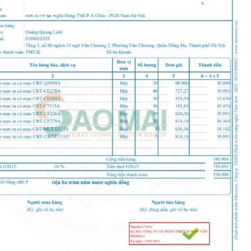 Hộp mực máy in canon 6230dn (Hộp mực in có mực CBT-CE278)