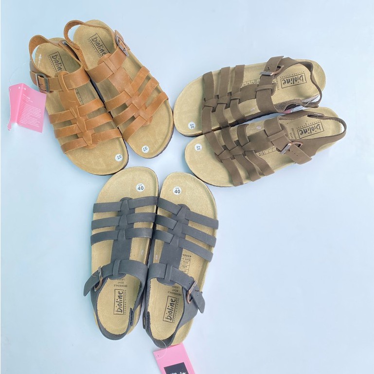 Giày quai hậu sandal da bò xuất khẩu (mã D12)