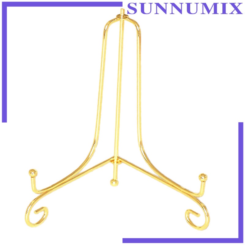 Giá Đỡ Trưng Bày Đĩa Nghệ Thuật Bằng Sắt Màu Vàng 12inch