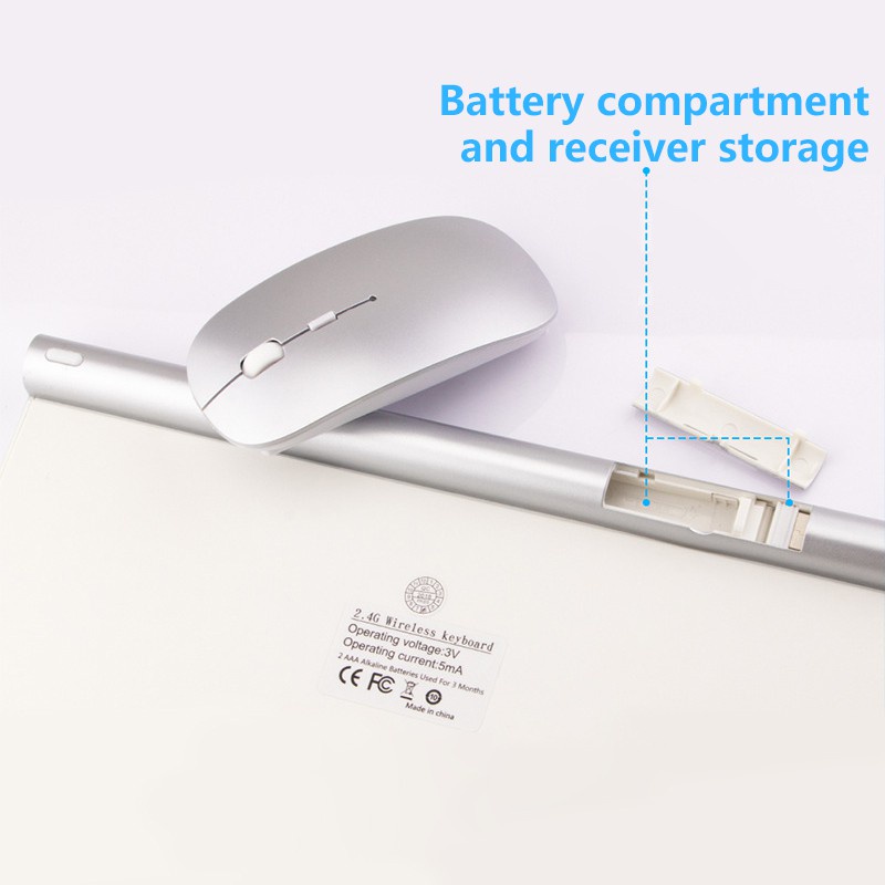 Bộ bàn phím và chuột không dây GOOJODOQ 2.4g cho máy tính bảng/ máy tính để bàn/ máy tính xách tay