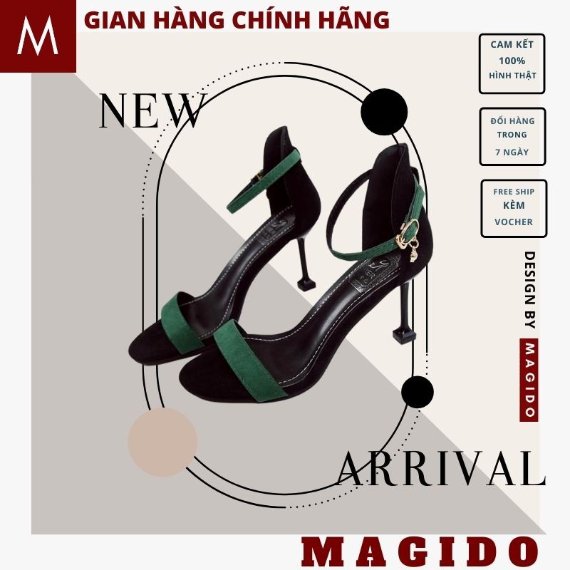 (MUA 1 TẶNG 5+ ẢNH THẬT)sandal cao ghót 7 phân giầy sandal cao ghót nữ ,7-10p cực chất, phong cách hàn quốc MAGIDO