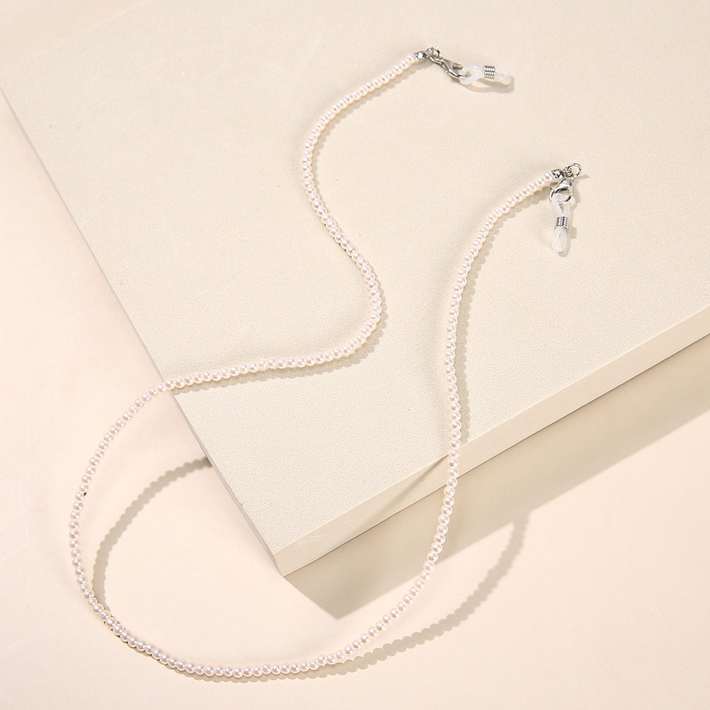 Dây Đeo Mắt Kính Đính Hạt Ngọc Trai Đơn Giản Thời Trang