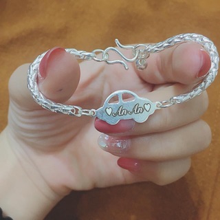 Lắc bạc khắc tên cho bé