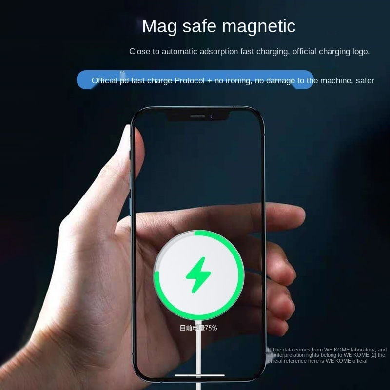 Wekome Wireless Charger MagSafe Charging Plug Iphone12pro Magnetic Fast Charge Android Phone Universal