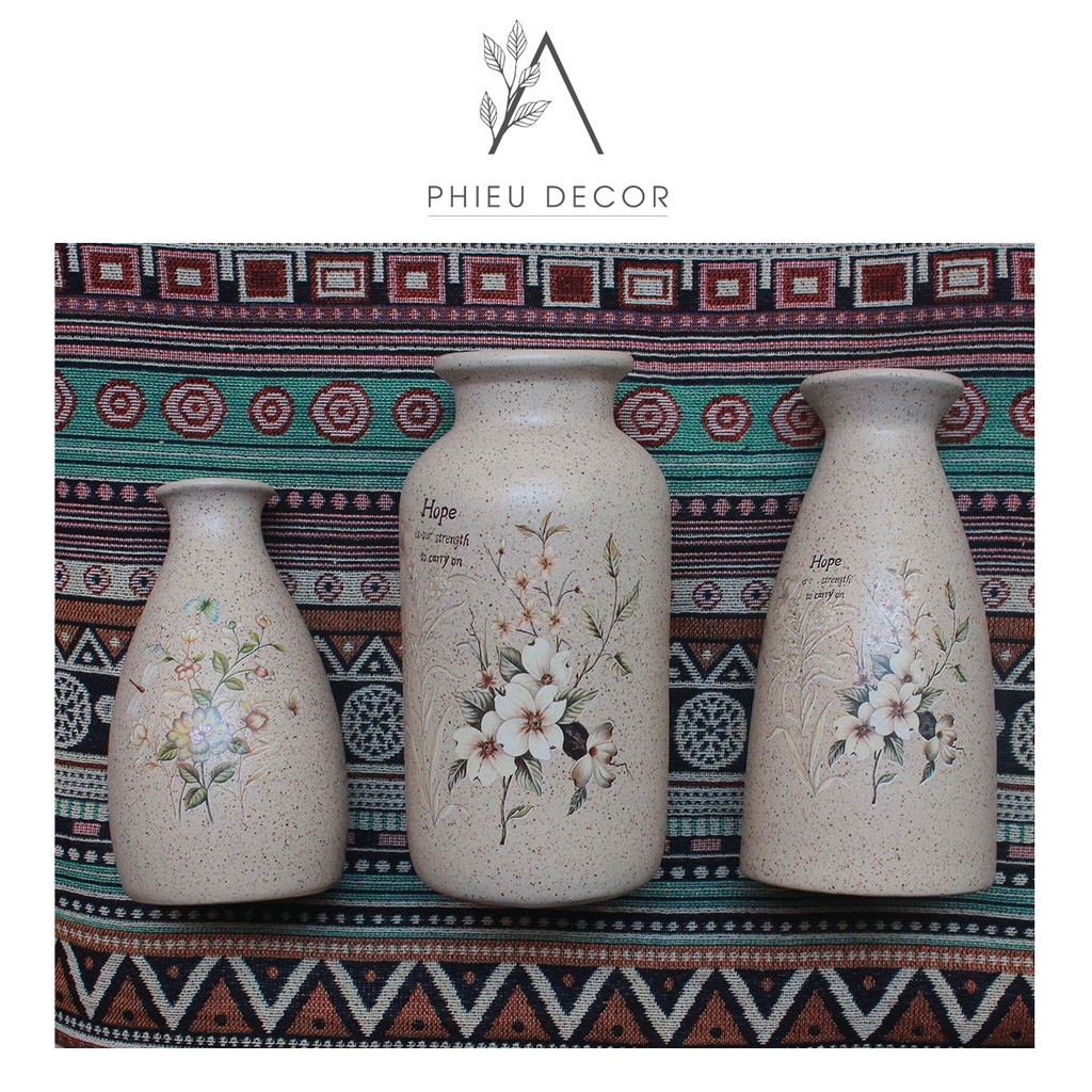 [FREESHIP]Lọ hoa gốm sứ Bát Tràng🌸 trang trí,decor nhà cửa