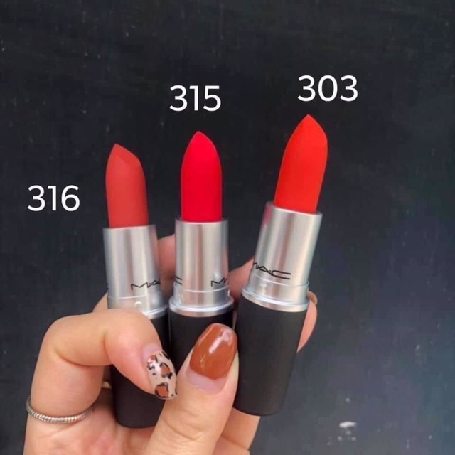 SON MAC POWER KISS LIPSTICK, MATTE LIPSTICK.