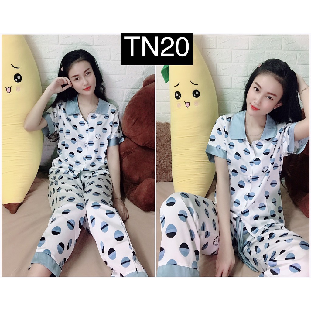 Set Bộ Ngủ Pizama Mặc Nhà- Bộ Pijama Nữ Chất Lụa Cao Cấp TN Hàng Thiết Kế Độc Lạ Siêu Đẹp-Kèm Hình Thật | BigBuy360 - bigbuy360.vn