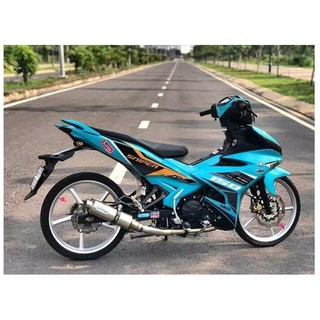 Tem trùm exciter 150 xanh ngọc đen, độ team decal xe ex dán đời 2015-2020