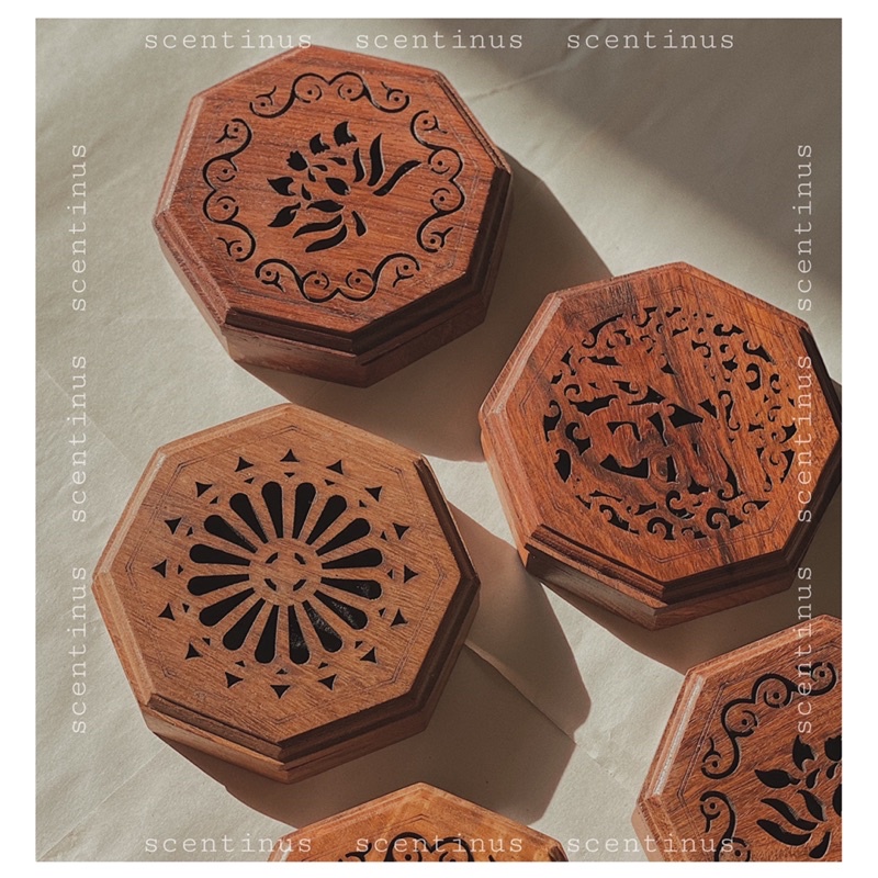 Hộp xông trầm khoanh