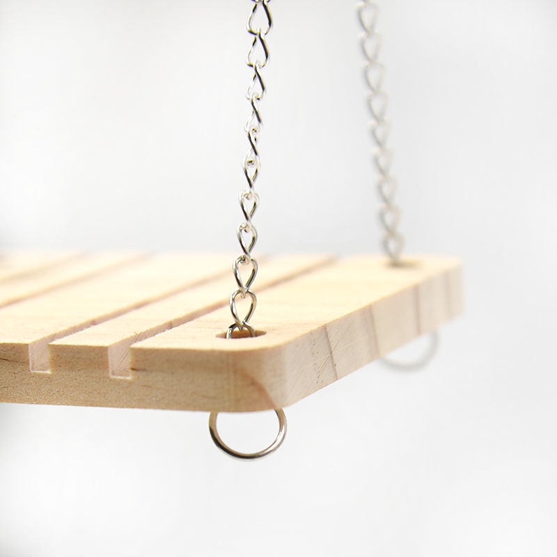 Xích Đu Gỗ Đồ Chơi Dành Cho Chuột Hamster