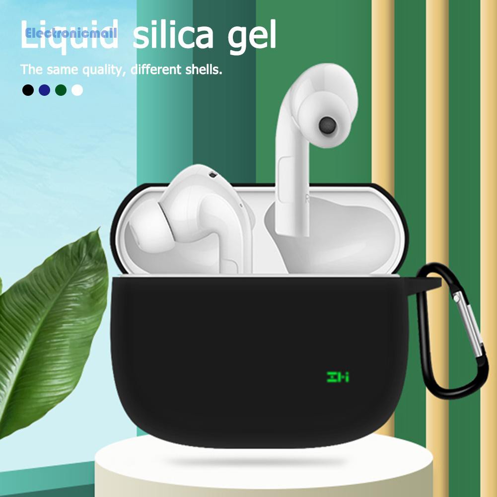 Vỏ Bảo Vệ Hộp Sạc Tai Nghe Zmi Purpods Pro Bằng Silicon Kèm Móc Khóa Tiện Dụng Ốp