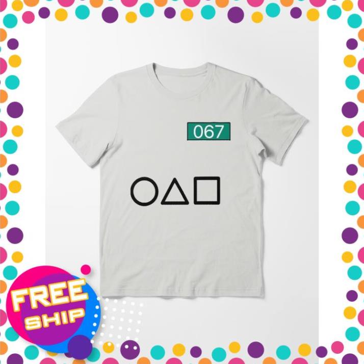 Áo Thun, áo phông Tay Ngắn UNISEX SQUID GAME 067 Hottrend đủ size | NA STORE