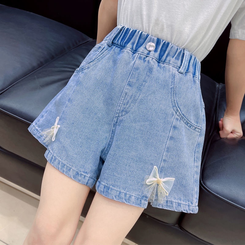 Quần Short Denim Phong Cách Mới 2022 Dễ Phối Đồ Cho Bé Gái
