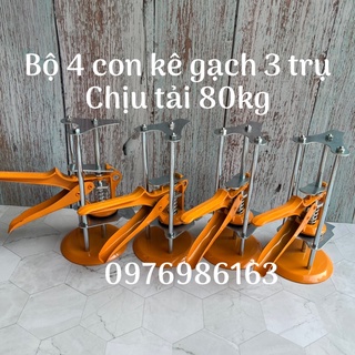 Combo 4 kê kích gạch chân tường - Con đội lấy cốt gạch 3 trụ - tải trọng tối đa 85kg
