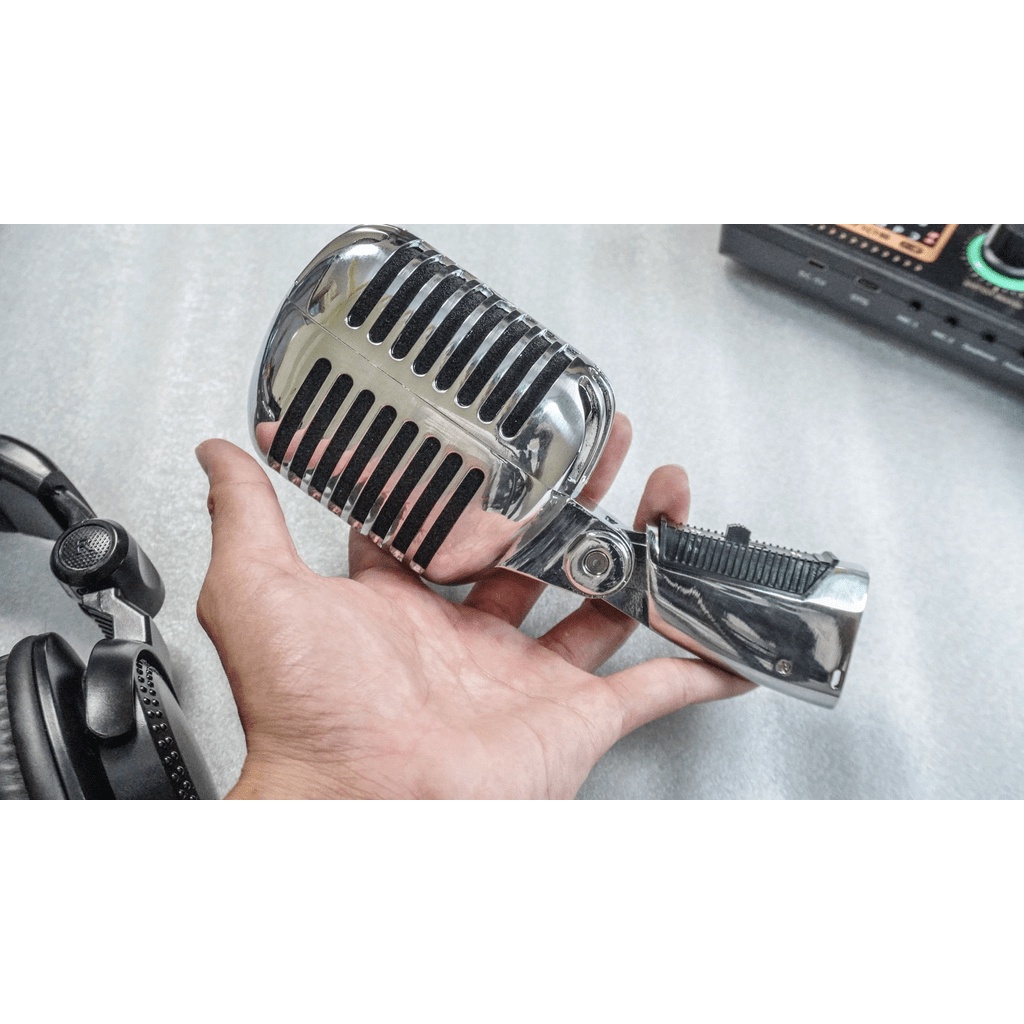 Micro MTMax B2-Pro karaoke sân khấu phong cách vintage  - Mic có dây chuyên dùng cho phòng trà, karaoke live