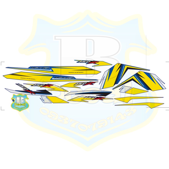 ( Quí khách vui lòng mang ra tiệm cho thợ dán ) Tem winner xanh gp