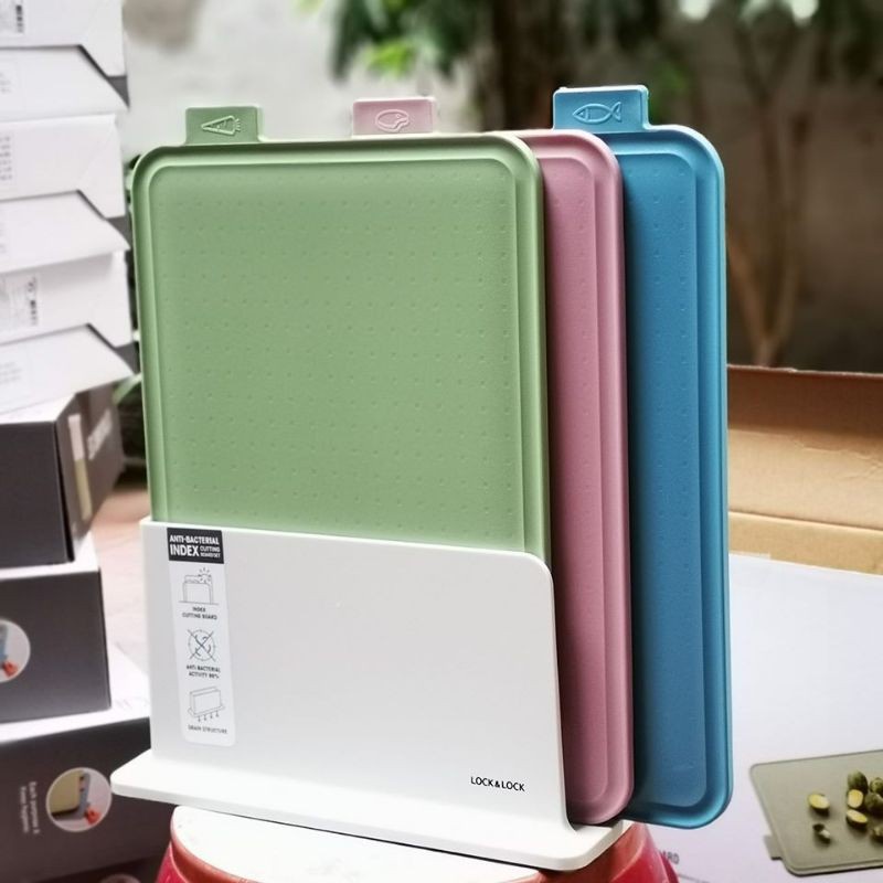 Bộ 3 thớt nhựa kháng khuẩn Index Cutting Board CSC251