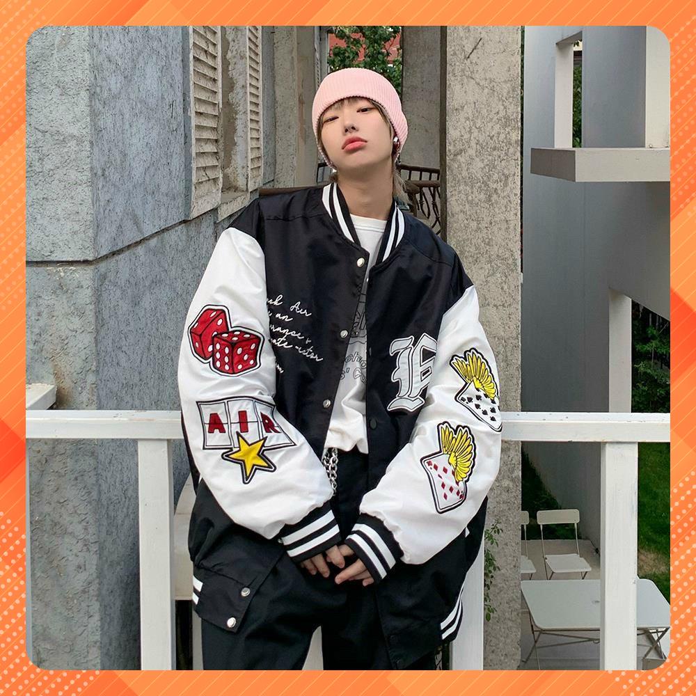 Áo khoác dù bomber nam Unisex in họa tiết phong cách Hàn Quốc ZURAVN