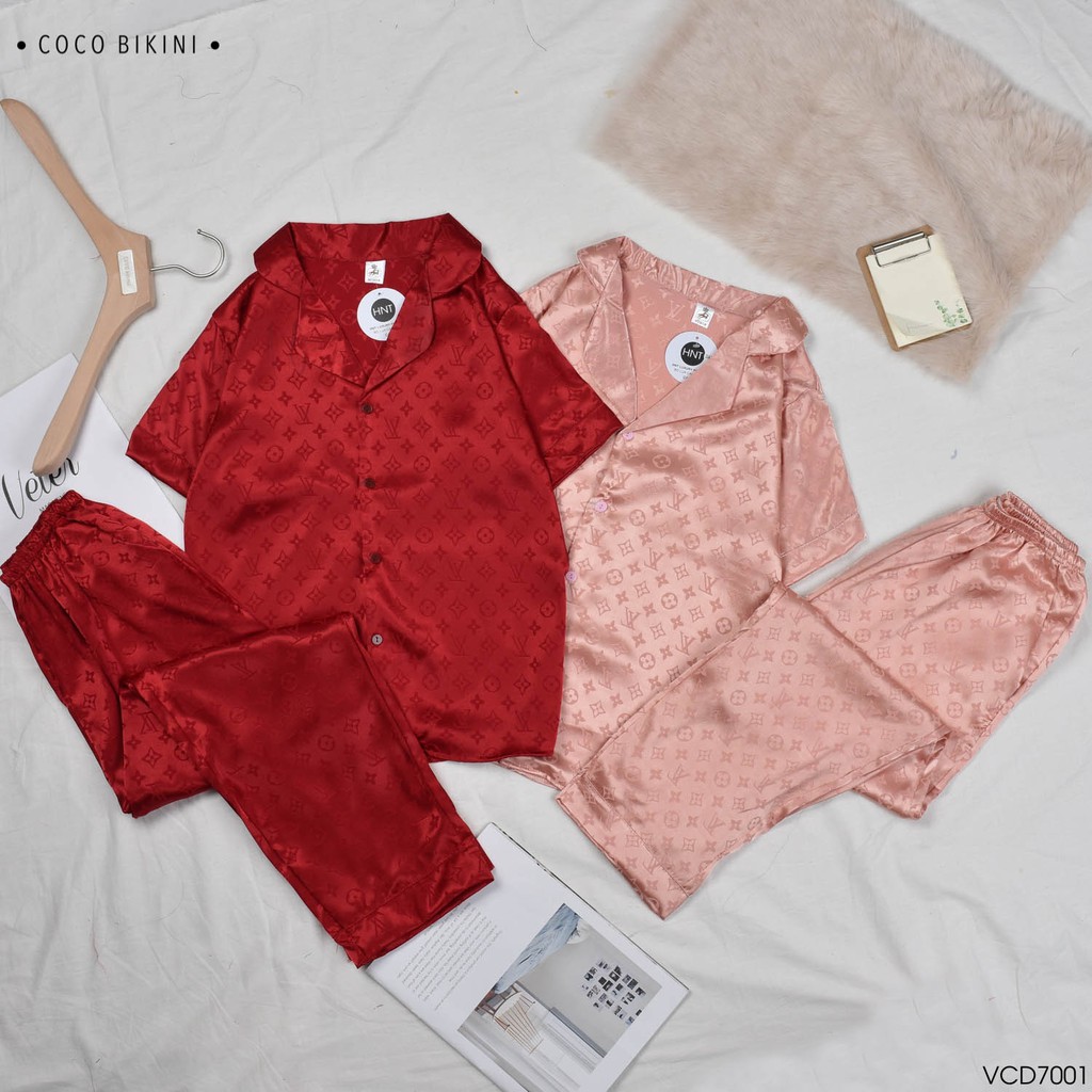 𝑪𝑶𝑪𝑶 𝑩𝑰𝑲𝑰𝑵𝑰 Bộ Đồ Ngủ - Đồ Mặc Nhà Lụa Gấm ( VCD7001 ) | BigBuy360 - bigbuy360.vn