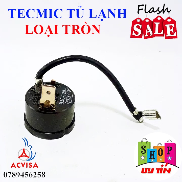 Combo 3 Rơ le Tecmic Block Tủ Lạnh - Relay Tecmit bảo vệ máy nén - Termit Termic Loại Tròn 1/2, 1/3, 1/4, 1/5, 1/6, 1/8