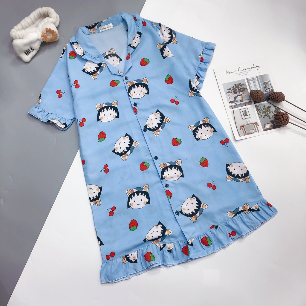 Váy ngủ pijama kate Thái siêu cute | BigBuy360 - bigbuy360.vn