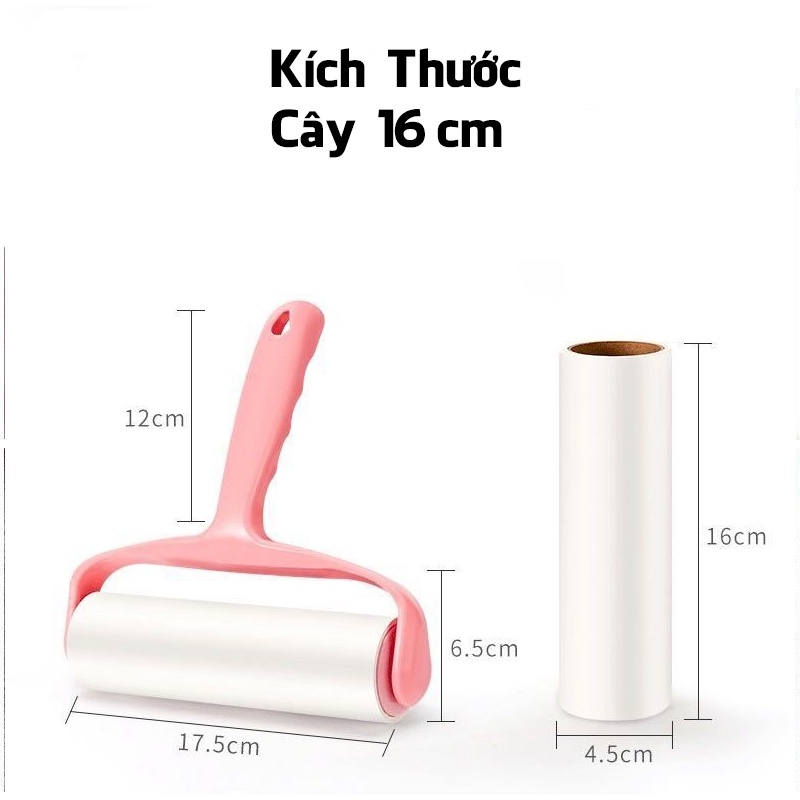 Cây lăn bụi cầm tay AGISAN dễ dàng lấy bụi và tóc trên đệm
