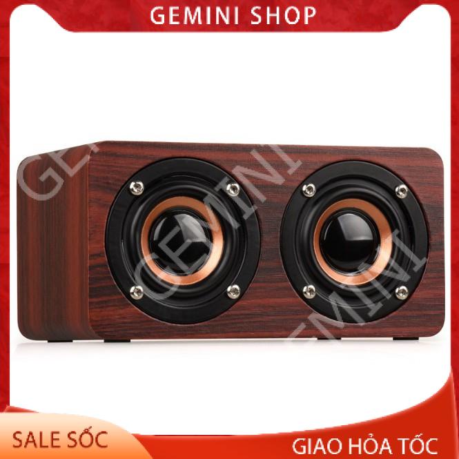 [Mã ELHA9 giảm 15% đơn 50K] Loa Bluetooth 10W gỗ V5 Công nghệ Hifi âm Bass mạnh mẽ GEMINI SHOP