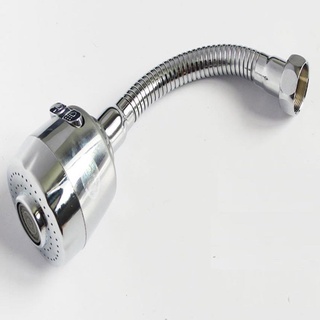 Đầu vòi nước xoay 360 độ tăng áp thép không gỉ vỏ nhựa ABS có 2 chế độ bật D  re