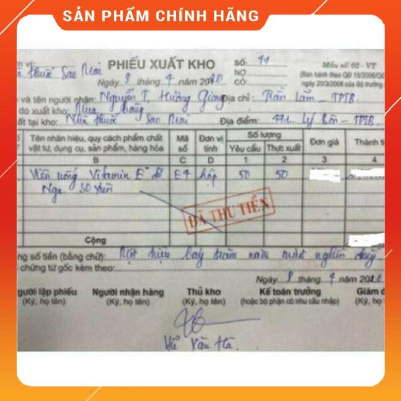 [FEE SHIP][HÀNG CAO CẤP] Vitamin E đỏ Nga 400mr ( lọ30viên) - hàng Nga đi Air | BigBuy360 - bigbuy360.vn