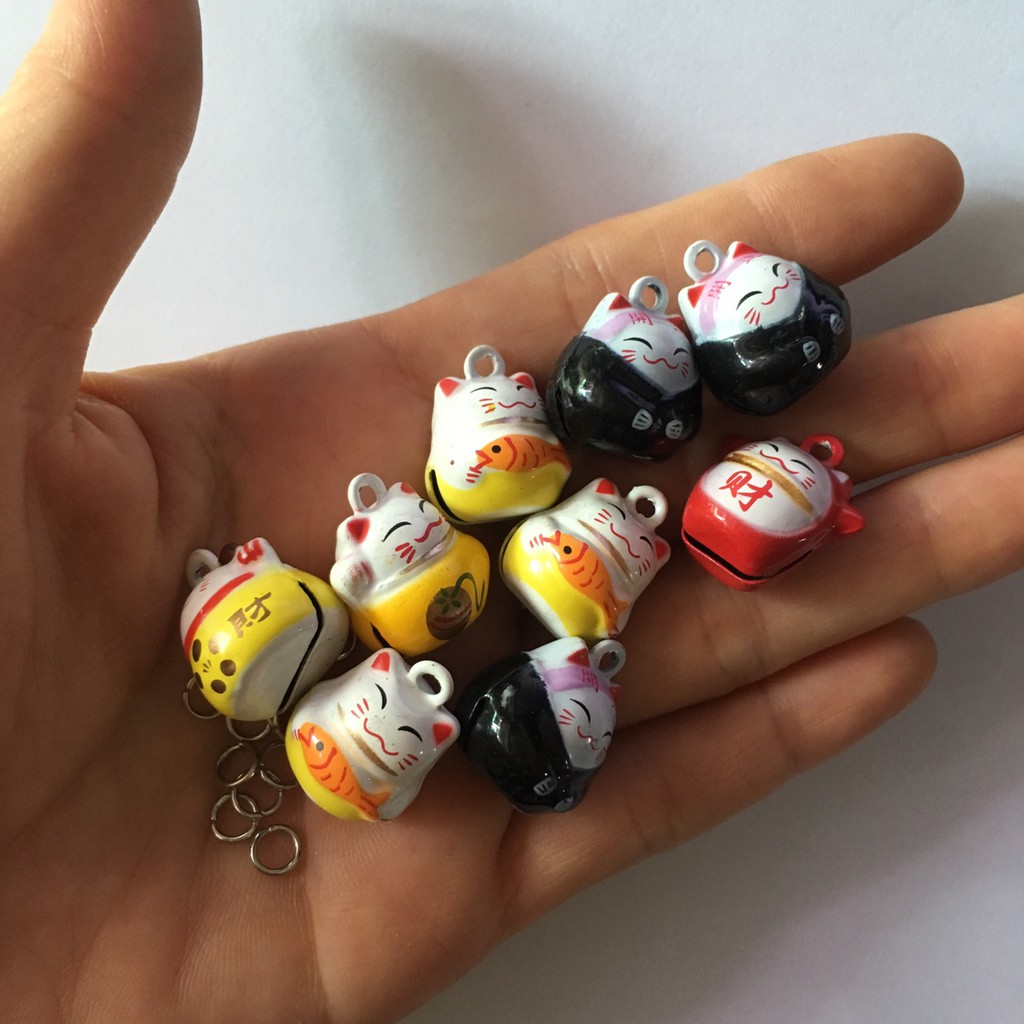 🌺 Combo 7 lục lạc mèo may mắn Maneki Neko