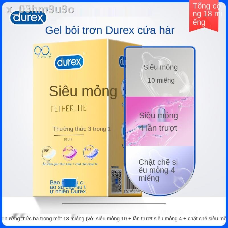 ✖⊕Bao cao su Durex nam siêu mỏng bao cao su nữ kéo dài thời gian trì hoãn bộ sản phẩm người lớn cuộc sống vui vẻ của các